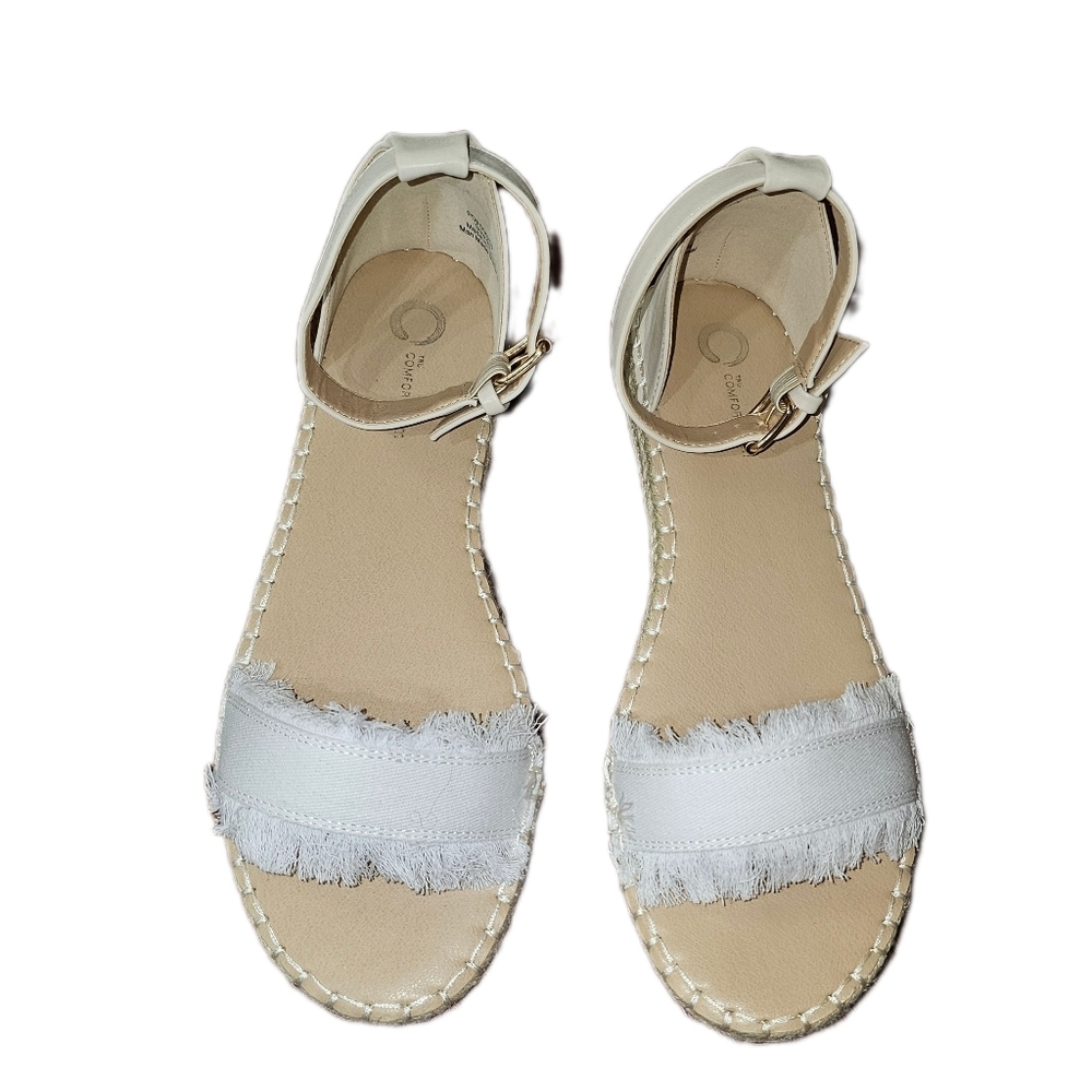 Journee Collection Womens Tristeen Tru Comfort Foam Espadrille Silver Sandal